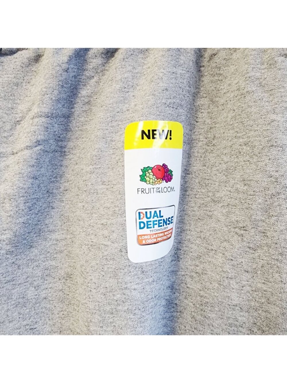 Fruit Of The Loom Unisex Gray Dual Defense Sweatpants Size 4XL Elastic Waistband - Picture 3 of 7